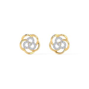 Floweret Cluster Diamond Stud Earrings - Knapdirect
