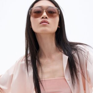 Bottega Veneta Angle Acetate Square Sunglasses - Image 2