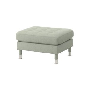 Footstool, Gunnared light green/metal - Knapdirect