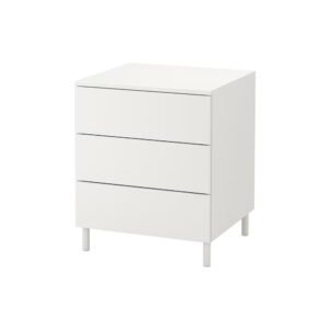Chest Of 3 Drawers, White/fonnes White - Knapdirect