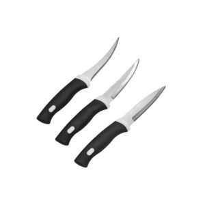 Black Stainless Steel Kitchen Knife (Set of 3) - Knapdirect